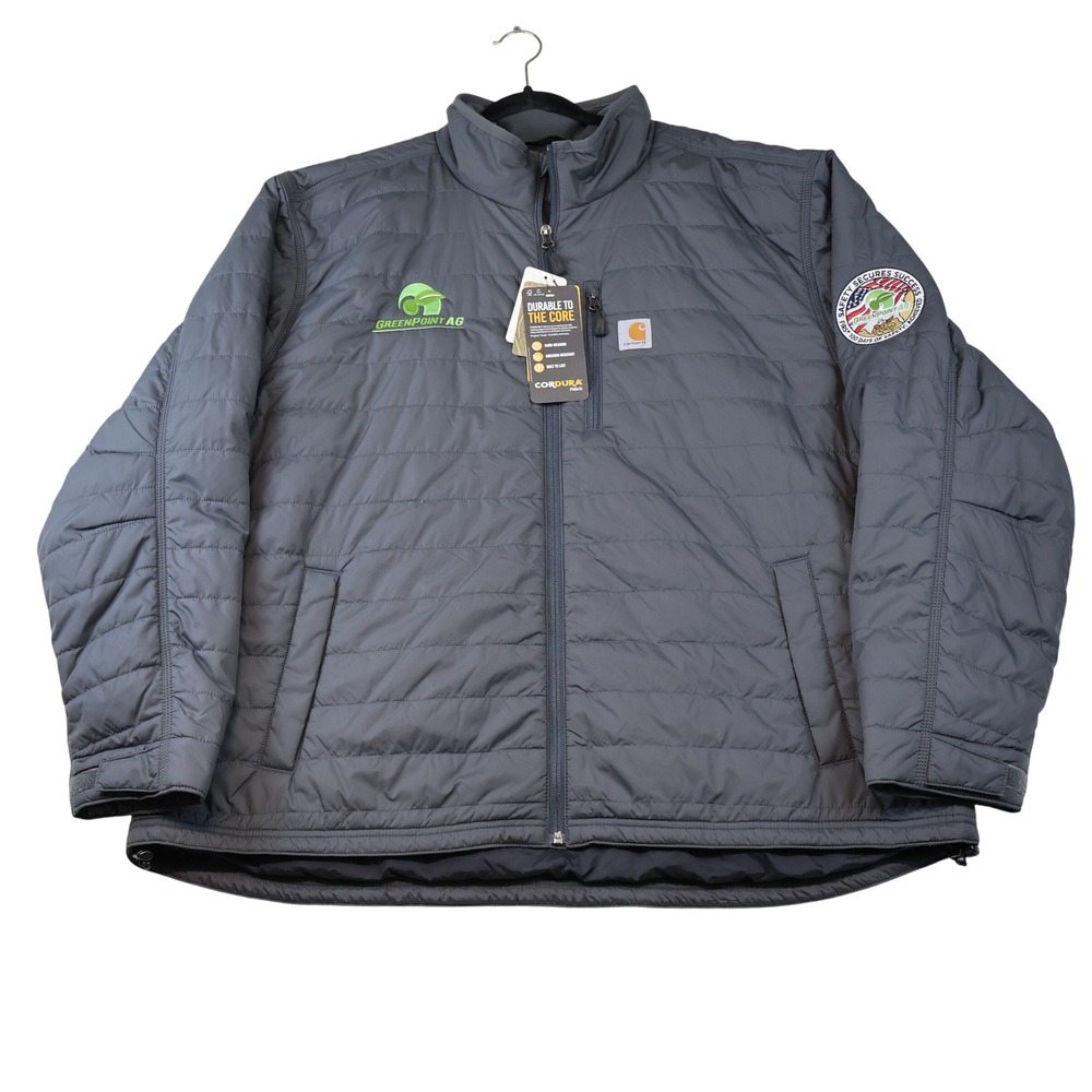 Carhartt Mens 3XL Gilliam Jacket Gray Insulated Cordura Quilted 102208 029